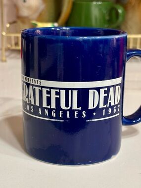 Rare 1987 Dylan Grateful Dead Staff/Crew Mug Bill Graham Presents